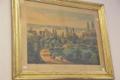 FRAMED CURRIER AND IVES NEW YO