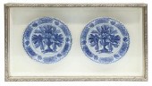 FRAMED DELFT BLUE & WHITE FAIE