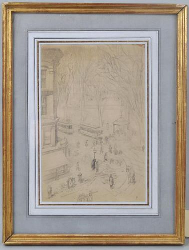 FRAMED DRAWING CENTRAL PARK,