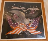 FRAMED EAGLE TRAPUNTO ATTR. IM
