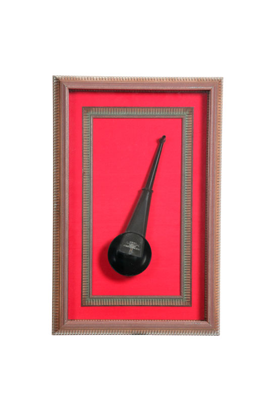 FRAMED EAR TRUMPET.  New York 