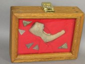 FRAMED EARTHENWARE HUMAN EFFIG