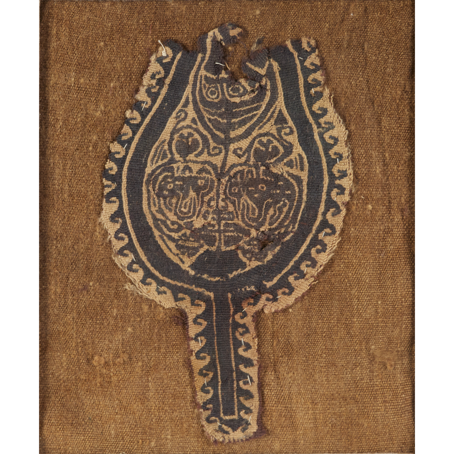 FRAMED EGYPTIAN COPTIC PALMETTE