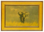FRAMED ELEPHANT PRINT AFTER DA