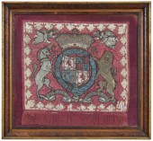 FRAMED ENGLISH EMBROIDERED HER