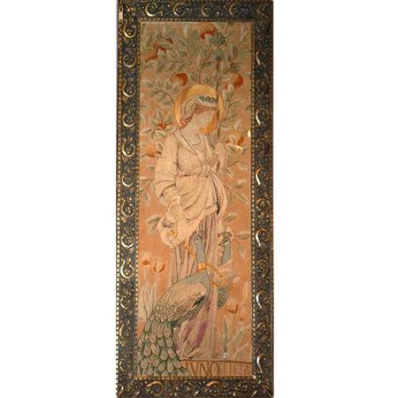 Framed English Embroidered Panel