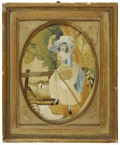 FRAMED ENGLISH NEEDLEWORK18th