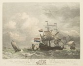 FRAMED ENGRAVING 'A BRISK GALE
