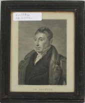 FRAMED ENGRAVING OF LAFAYETTEF