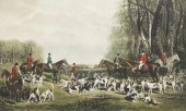 FRAMED EQUESTRIAN HUNT PRINT '