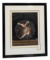 FRAMED ERTE SERIGRAPH, DEPICTI