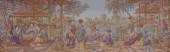 FRAMED EUROPEAN TAPESTRY OF A