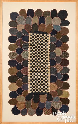 FRAMED FELT TABLE THROW, LATE