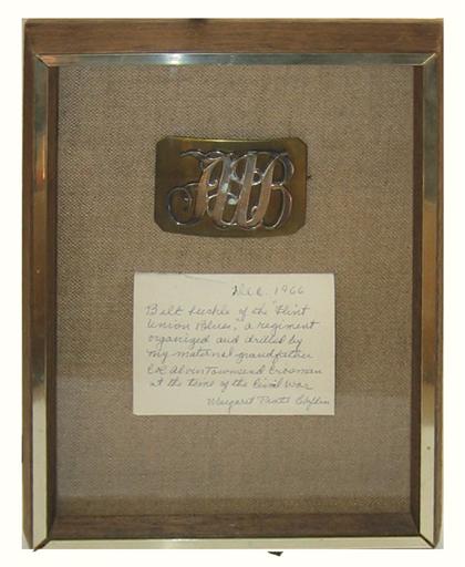 Framed Flint Union Blues belt