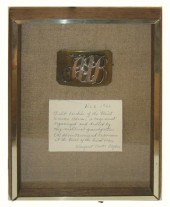 Framed Flint Union Blues belt