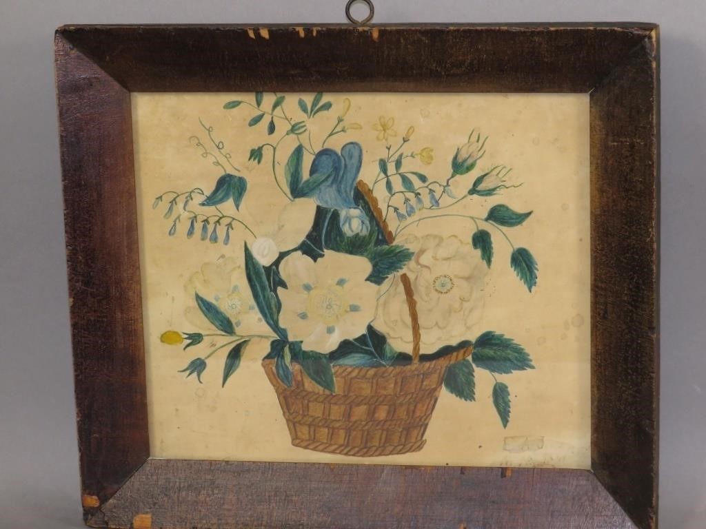 FRAMED FLOWER BASKET