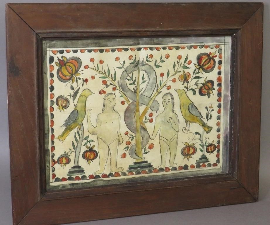 FRAMED FOLK ART REPRODUCTION