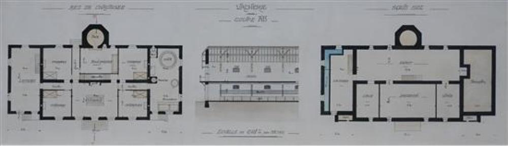 FRAMED FRENCH ARCHITECTURAL