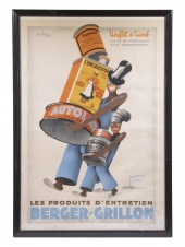 FRAMED FRENCH EARLY 1930S BLAC