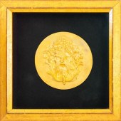 FRAMED FRENCH ORMOLU MASQUE MO