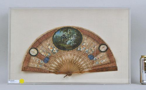 FRAMED FRENCH SIGNED HAND PAINTED