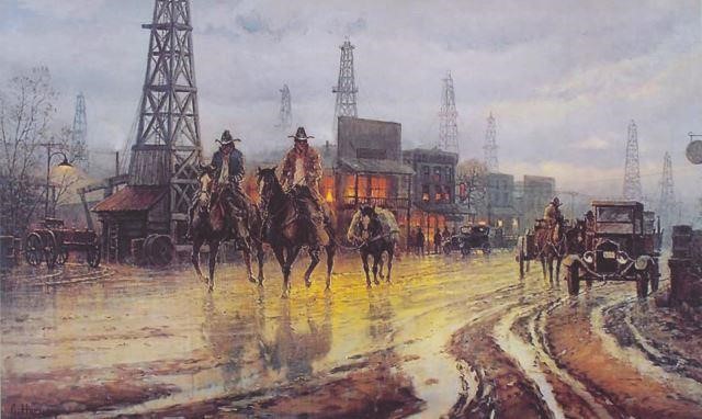 FRAMED G. HARVEY 'BOOMTOWN