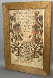 FRAMED GERMAN FRAKTUR PATENBRI
