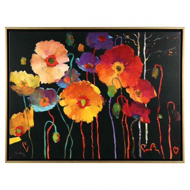 FRAMED GICLéE WITH FLOWERS