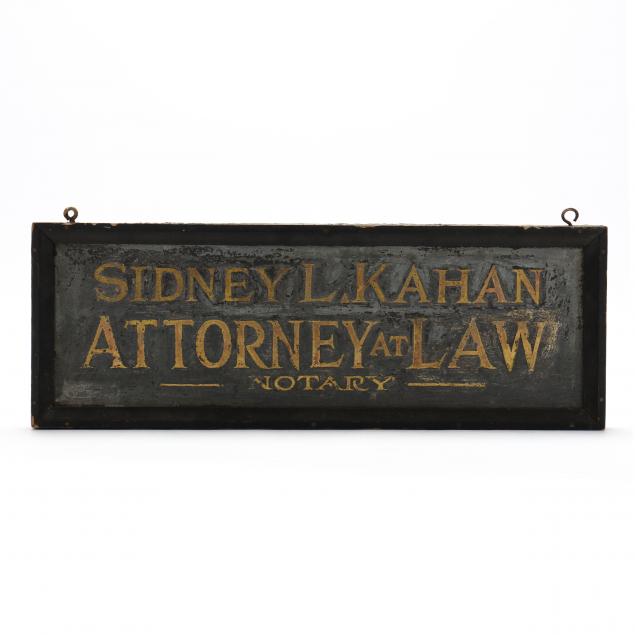 FRAMED GILT ATTORNEY