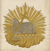 FRAMED GOLDWORK EMBROIDERY CHA