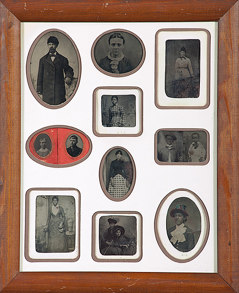 Framed Group of Tintypes
