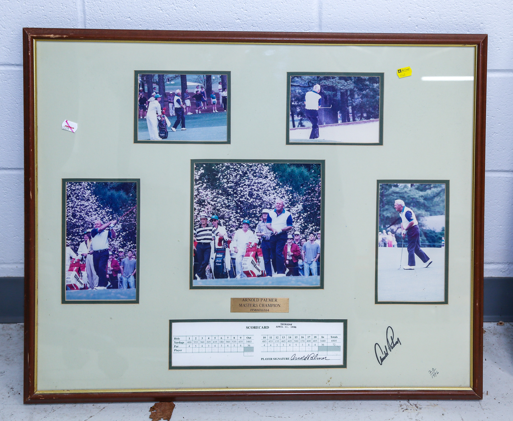 FRAMED GROUPING OF ARNOLD PALMER