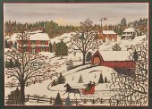 FRAMED HATTIE BRUNNER SNOW SCE