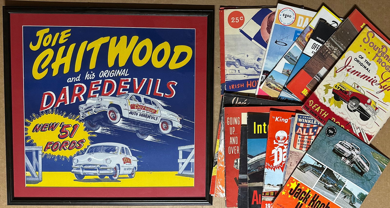 FRAMED HELL DRIVERS POSTER, 22 X 21