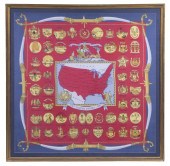 FRAMED HERMES US BICENTENNIAL