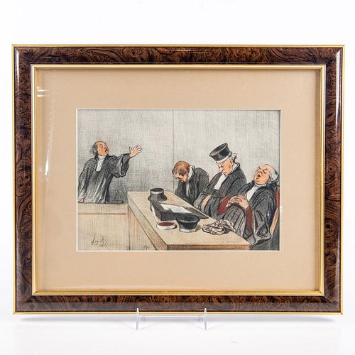 FRAMED HONORE DAUMIER HAND
