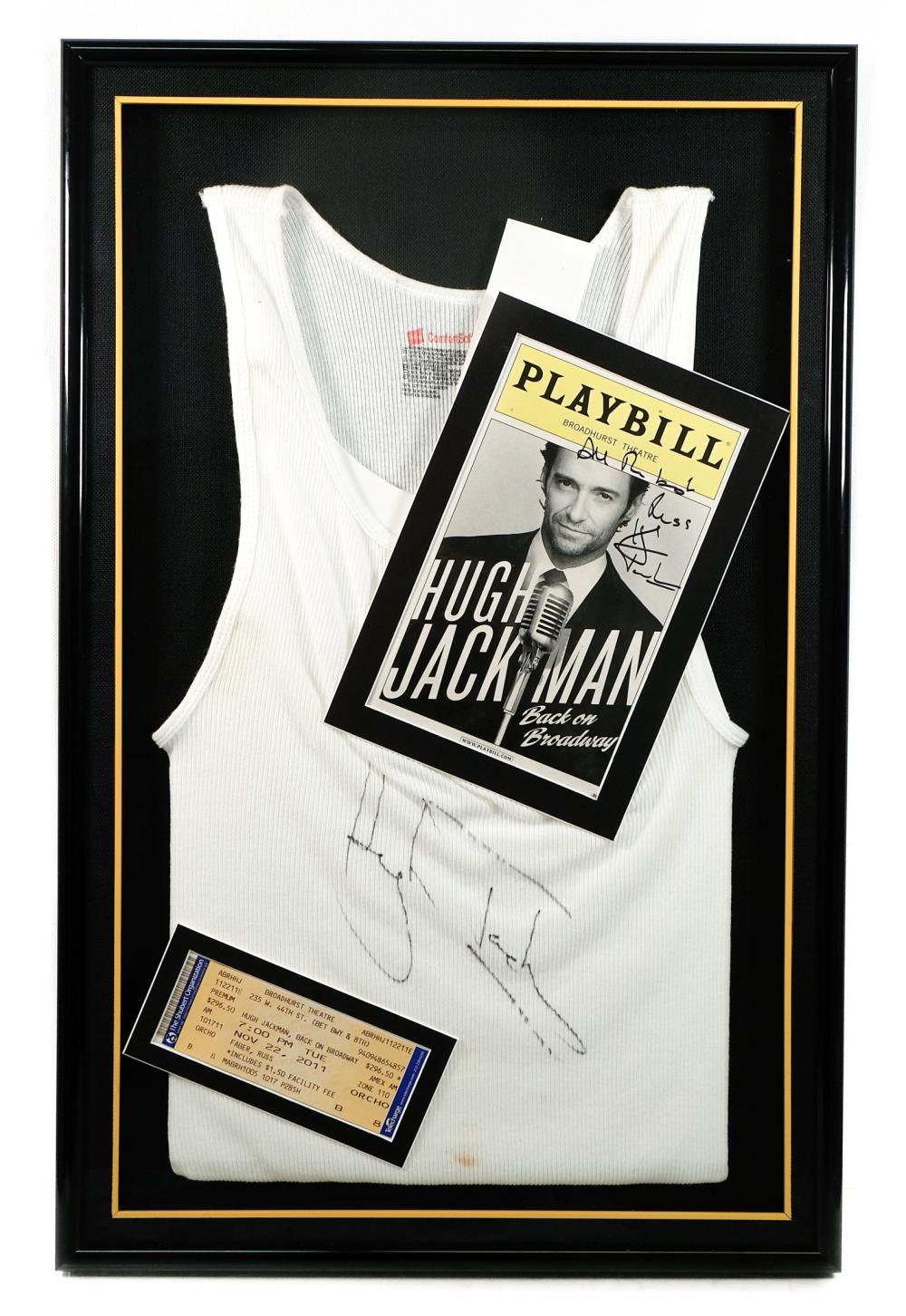 FRAMED HUGH JACKMAN AUTOGRAPHED