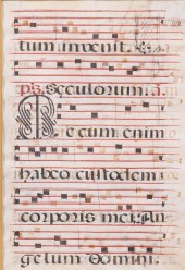Framed illuminated antiphonal