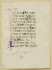 FRAMED ILLUMINATED MANUSCRIPT