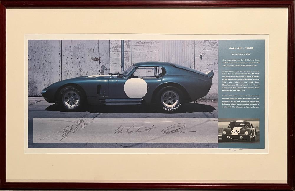 FRAMED IMAGE OF SHELBY DAYTONA