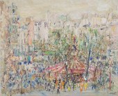 FRAMED IMPASTO PAINTING CAROUS