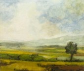 FRAMED IMPRESSIONISTIC LANDSCA