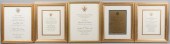FRAMED INAUGURAL INVITATIONS F