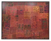 FRAMED INDIAN EMBROIDERED PATC