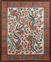 FRAMED INDONESIAN BATIK SCARF