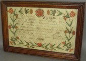FRAMED INK & WATERCOLOR BIRTH