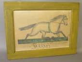 FRAMED INK & WATERCOLOR PAINTI