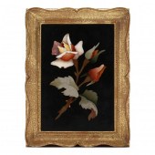 FRAMED ITALIAN PIETRA DURA ROS