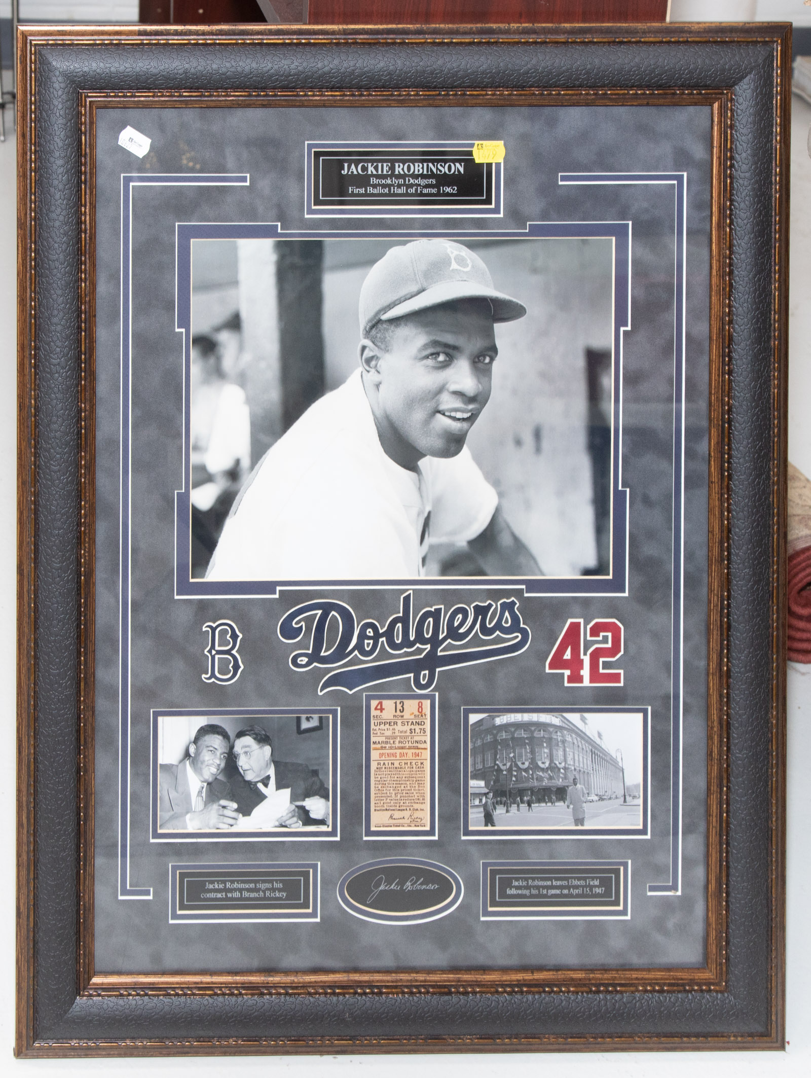 FRAMED JACKIE ROBINSON TRIBUTE