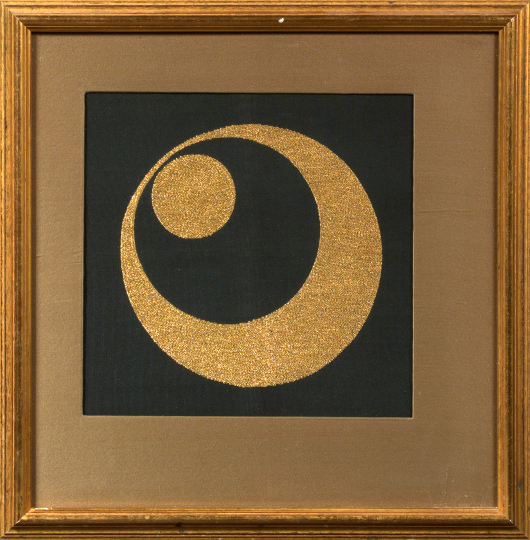 Framed Japanese Fukusa Fragment, 